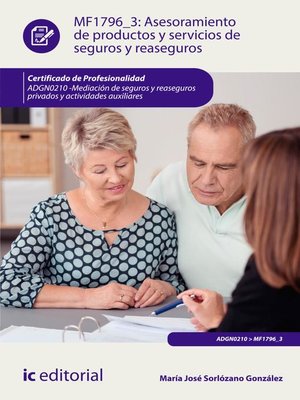 cover image of Asesoramiento de productos y servicios de seguros y reaseguros. ADGN0210
